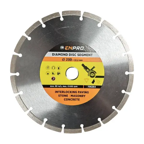 Kotouč diamantový segment Ø 180 x 22.2 mm, ENPRO