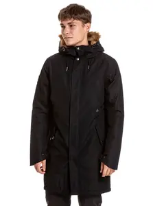 Meatfly pánská zimní bunda Lars Parka Black | Černá | Velikost XL
