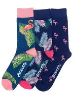 Meatfly ponožky Lexy Triple Pack Flamingo | Mnohobarevná | Velikost L/XL