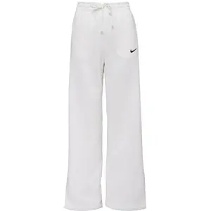 Nike W NSW PHNX FLC HR PANT WIDE 2 Dámske nohavice, biela, veľkosť