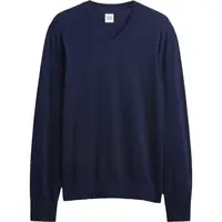 GAP V-FA25 SOLID CORE VEE Pánský bavlněný svetr, tmavě modrá, velikost