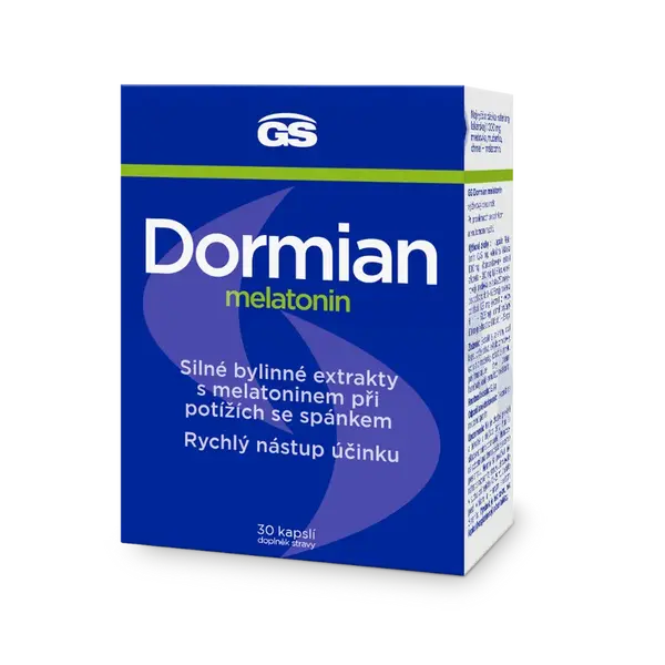 GS Dormian Melatonin, 30 kapslí