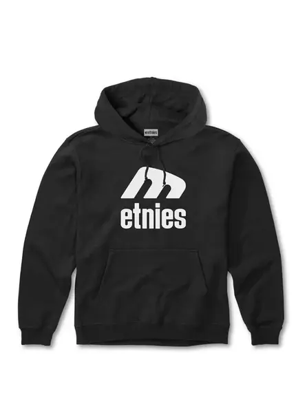 Etnies pánská mikina Icon E Hoodie Black / White | Černá | Velikost L