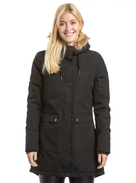 Dámská parka meatfly amber černá s