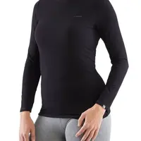 Dámské bambusové tričko s merino vlnou viking teres černá xl