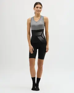 Dámské cyklistické tílko silvini escolca černá/šedá l