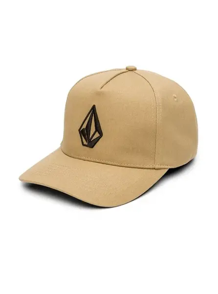 Volcom kšiltovka Embossed Stone Adj Dark Khaki | Hnědá | Velikost One Size | 100% bavlna