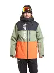 Meatfly pánská SNB & SKI bunda Manifold Black / Orange | Černá | Velikost XXL