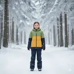 Dívčí zimní bunda killtec 173 zelená/žlutá 140