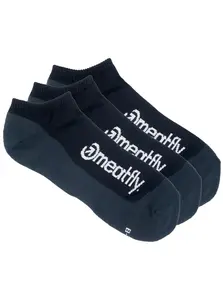 Meatfly ponožky Boot Triple pack Black | Černá | Velikost S