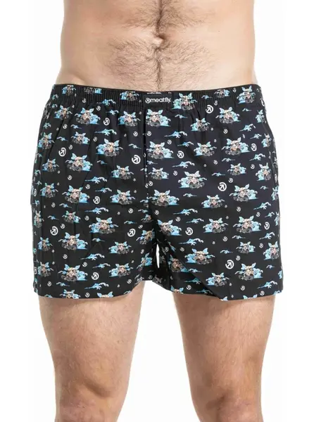 Pánské trenýrky meatfly agostino double pack modrá/oranžová l