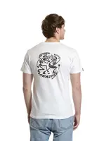 Meatfly pánské tričko Keke Dance White | Bílá | Velikost XL | 100% bavlna