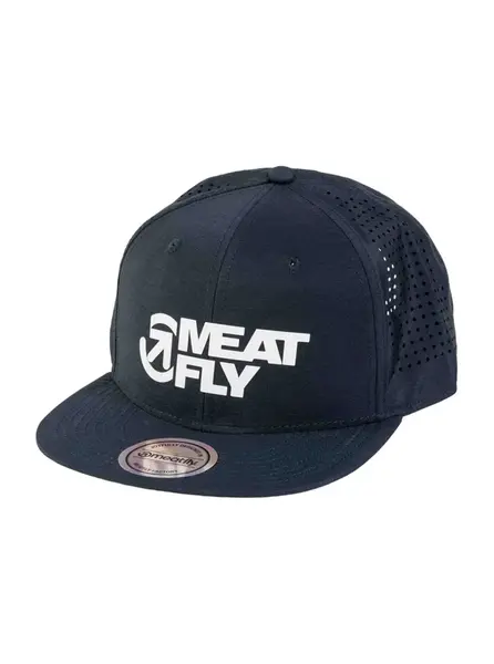 Meatfly kšiltovka Keery Perfor Snapback Petrol / White Revital | Bílá | Velikost One Size