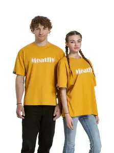 Meatfly unisex tričko Domes Gold Bronze Blured | Hnědá | Velikost S/M | 100% bavlna