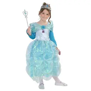 Princezna blue paradise dětský kostým velikost (110-116cm)