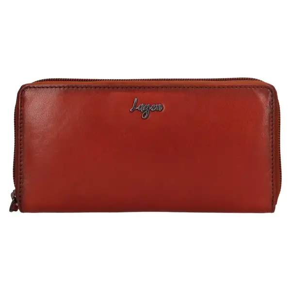 Dámska kožená peňaženka Lagen Jeanette - koňak