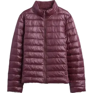 GAP V-FRCH LOGO LW PUFFER JKT Dámská prošívaná bunda, červená, velikost