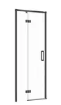 Cersanit Larga - Sprchové dveře 80x195 cm, levé, černá/čiré sklo S932-127