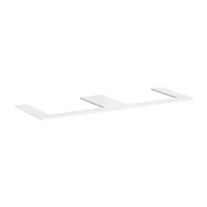 Hansgrohe Xelu Q - Doska pod umývadlo 156x55 cm, 2 výrezy, lesklá biela 54112050