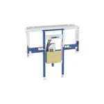 Geberit Duofix - Předstěnová instalace pro umyvadlo Geberit ONE 120 cm, pro nástěnnou armaturu ONE, podomítkový sifon a prvek Clou, na výšku místnosti