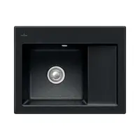 Villeroy & Boch Subway 45 - Keramický drez 65x51 cm, CeramicPlus, chromit 331201J0