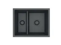 Alveus Omni - Granitový dřez 55x45 cm, černá 1150071