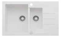 Alveus Rock - Granitový drez 78x48 cm, s ovládaním odtoku, arctic 1090952
