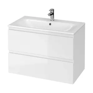 Cersanit Moduo - Skrinka s umývadlom, 57x80x45 cm, 2 zásuvky, biela S801-316-DSM