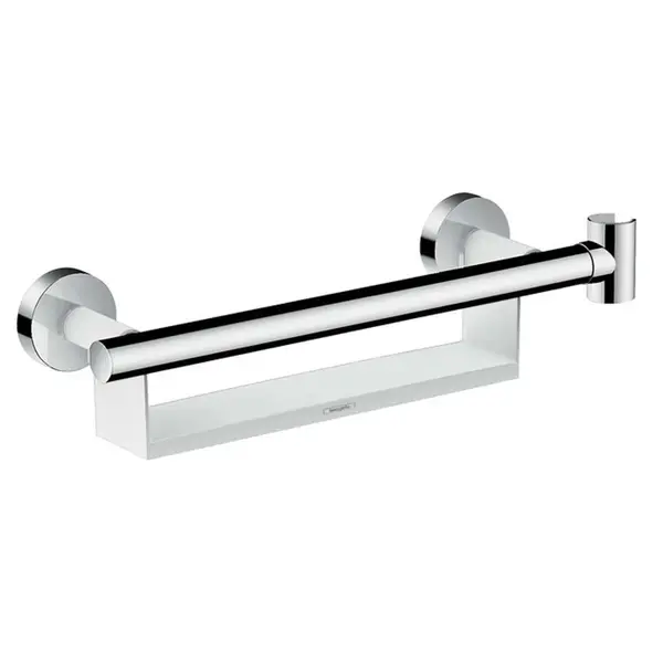 Hansgrohe Raindance Select S - Držadlo Comfort s držiakom Porter a poličkou, chróm 26328400