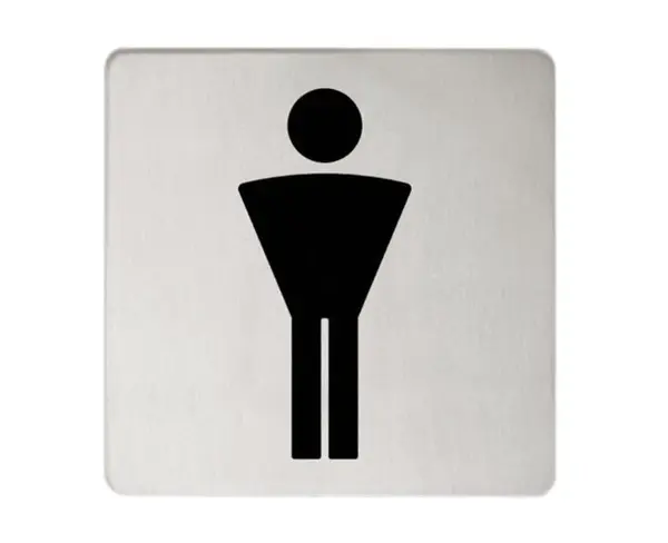 Keuco Plan - Piktogram WC muži, nerezová 14967070000