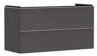 Hansgrohe Xelu Q - Umyvadlová skříňka, 63x118x50 cm, 2 zásuvky, matná šedá/chrom 54036000