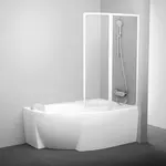 Ravak Supernova - Vaňová zástena VSK2 Rosa 160 L, ľavá, biela/sklo 76L90100Z1