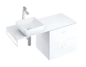 Ravak Comfort - Doska pod umývadlo 120x46x2 cm, lesklá biela X000001381