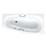 Kaldewei Advantage - Asymetrická vaňa Mini Star ľavá 833, 157x75/50 cm, s otvormi na držadlá, biela 224900010001