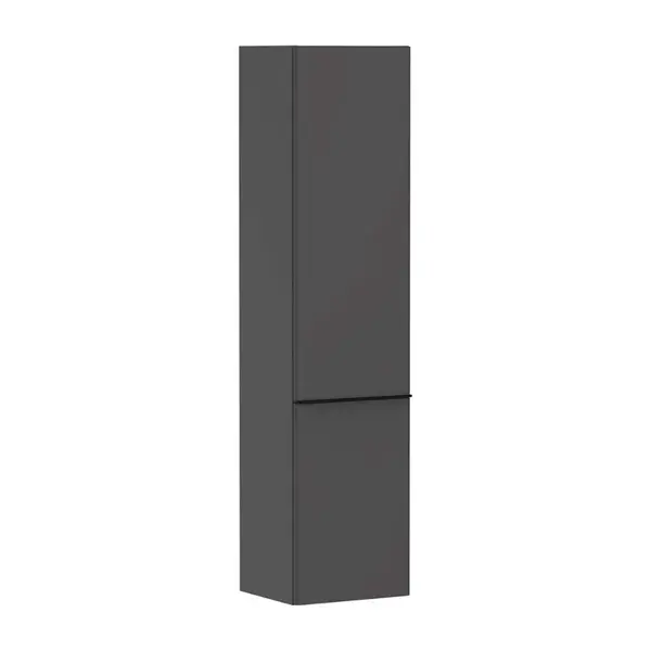 Hansgrohe Xelu Q - Vysoká skříňka 40x165x35 cm, 2 dvířka, panty vlevo, matná šedá/matná černá 54136670