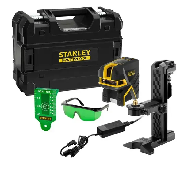 Stanley - Bodový laser s príslušenstvom, zelený, dosah 50 m, integrovaná batéria, nabíjačka FMHT77597-1