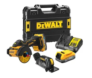 DeWALT Náradie - 18V AKU univerzálna rezačka, 2x aku 1,7 Ah POWERSTACK, nabíjačka DCS438E2T