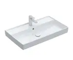 Villeroy & Boch Collaro - Umývadlo nábytkové 80x47 cm, s prepadom, otvor na batériu, alpská biela 4A338G01