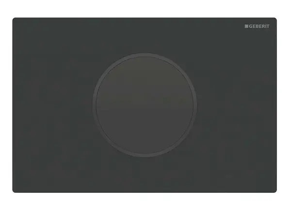 Geberit Sigma10 - Elektronické ovládání splachování, síťové napájení, easy to clean, matná černá 115.907.16.6