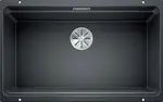 Blanco Etagon 700 - Silgranitový drez, 73x46 cm, s pojazdmi, čierna 525891