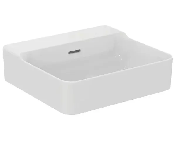 Ideal Standard Conca Ceram - Umývadlo na dosku, 50x45 cm, s prepadom, bez otvoru na batériu, biela T381401