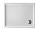 Duravit Starck Slimline - Sprchová vanička, 100x80 cm, Antislip, biela 720119000000001