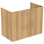 Ideal Standard i.Life A - Skrinka pod umývadlo, 80x44x63 cm, 2 zásuvky, dub T5256NX