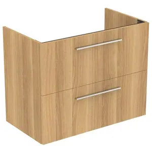 Ideal Standard i.Life A - Skrinka pod umývadlo, 80x44x63 cm, 2 zásuvky, dub T5256NX