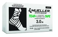 MUELLER Tear-Light® Tape, černá, 7,6 cm x 6,8 m, 16 ks