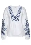 LASCANA Blúzka  modrá / biela