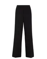 WE Fashion Nohavice s pukmi  čierna