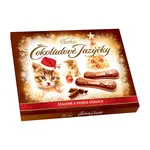 CARLA Čokoládové jazýčky vánoční mléčné 100 g