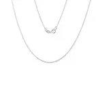 Jemný řetízek rolo 30 s délkou 45 cm v bílém zlatě KLENOTA