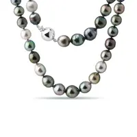 Náhrdelník z tahitských perel s ombré efektem KLENOTA
